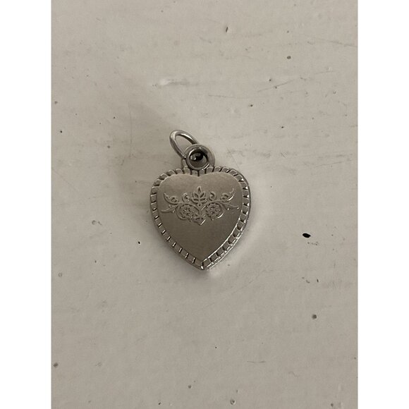 vintage St. Anthony of Padua Heart Shaped Sliding Locket Pendant - Picture 1 of 4